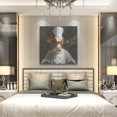 Trinx 'Beef Chef 4' by Sean Parnell Metal Wall Art,