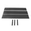 Lot de 3 bordures de jardin en acier noir 40 x 8 pouces, flexibles et pliables, avec sangles de fixation. Idéales pour les parterres de fleurs, les cours et les allées.