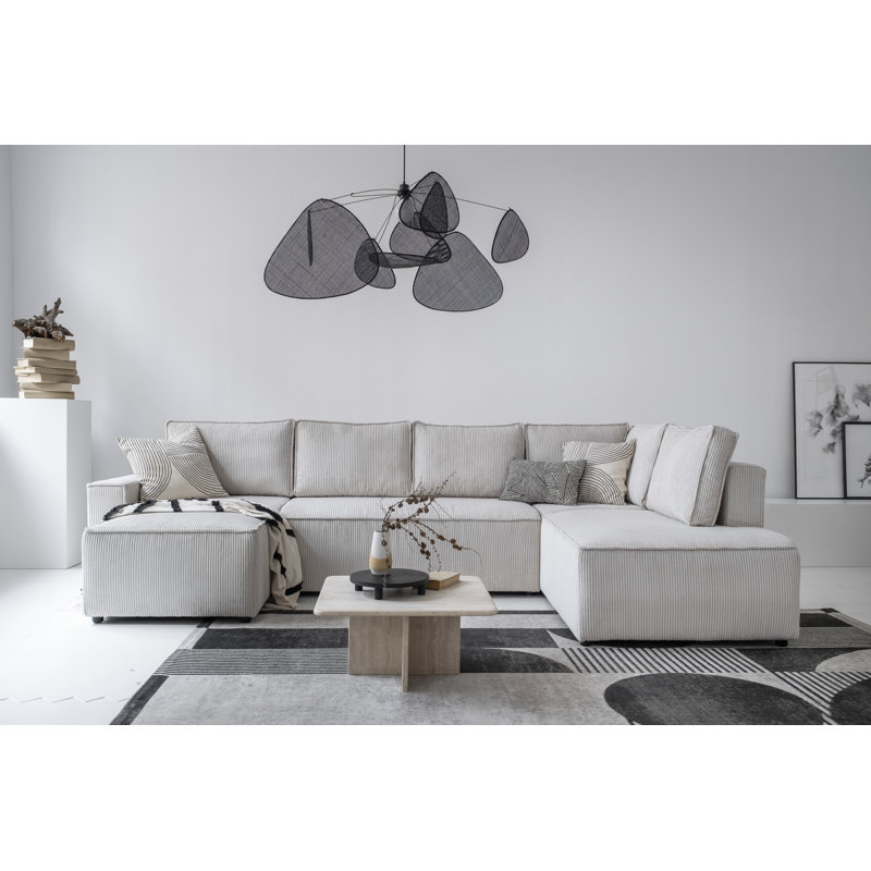Sofa Bed, Right Hand Facing, Beige