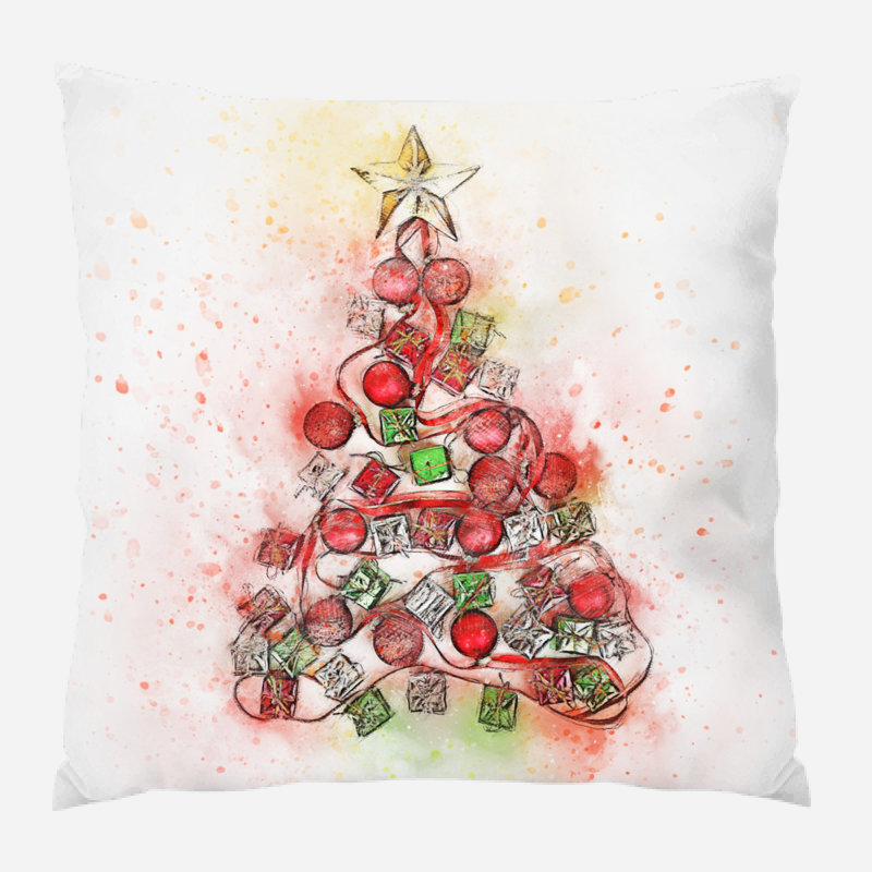 Coussin de noël Orona, Microsuède, Intérieur