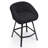 Bar Stools Set of 2,Upholstered Bar Stool with Back, 27 inch Height Counter Height Barstools for Home Kitchen Island-1817777174