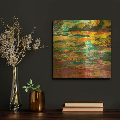 Along the Wekiva' By St. Hilaire Elizabeth Metal Wall Art, 12" x 12"