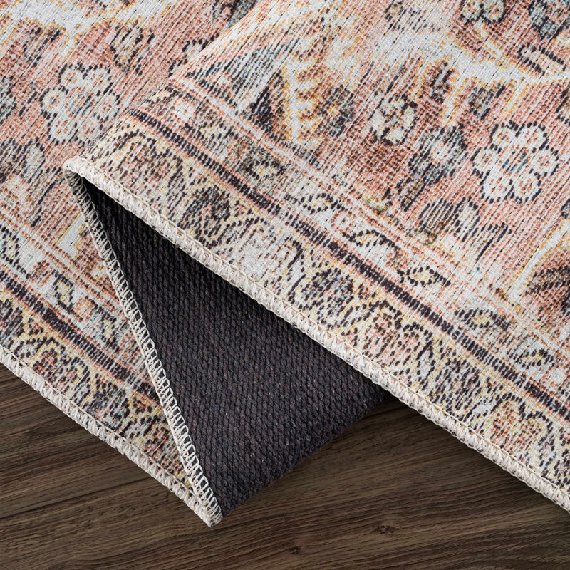 Oriental Indoor Rug, Rectangle 6'7" x 9'