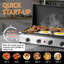 4 Burner 20,000 BTU Portable Tabletop Flat Top Gas Grill