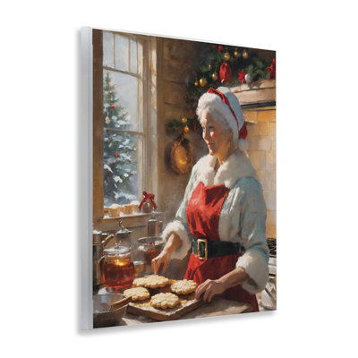 Mrs. Claus Baking Cookies Wall Plaque, design by Jo Moulton