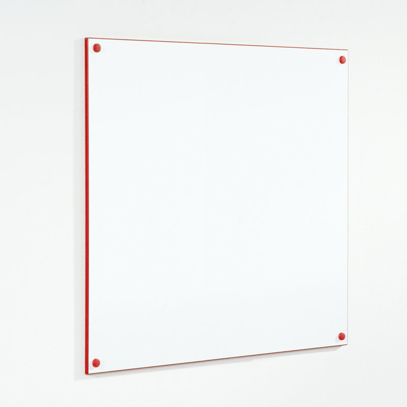 Wall Mounted Whiteboard, Red, 120 cm H x 180 cm W