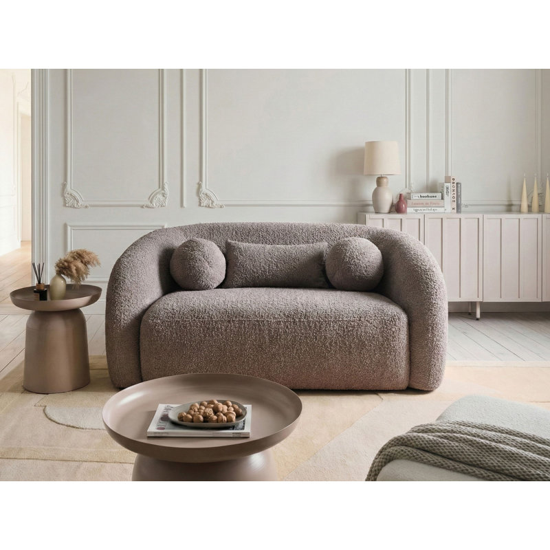 Sofa 2 Seater EGEDAAL Boucle, Taupe