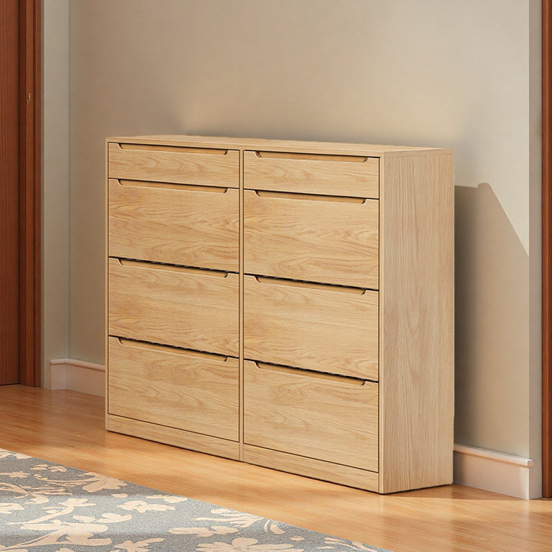 Modern simple furniture storage shoe cabinet, 47.24" H x 55.12" W x 12.99" D