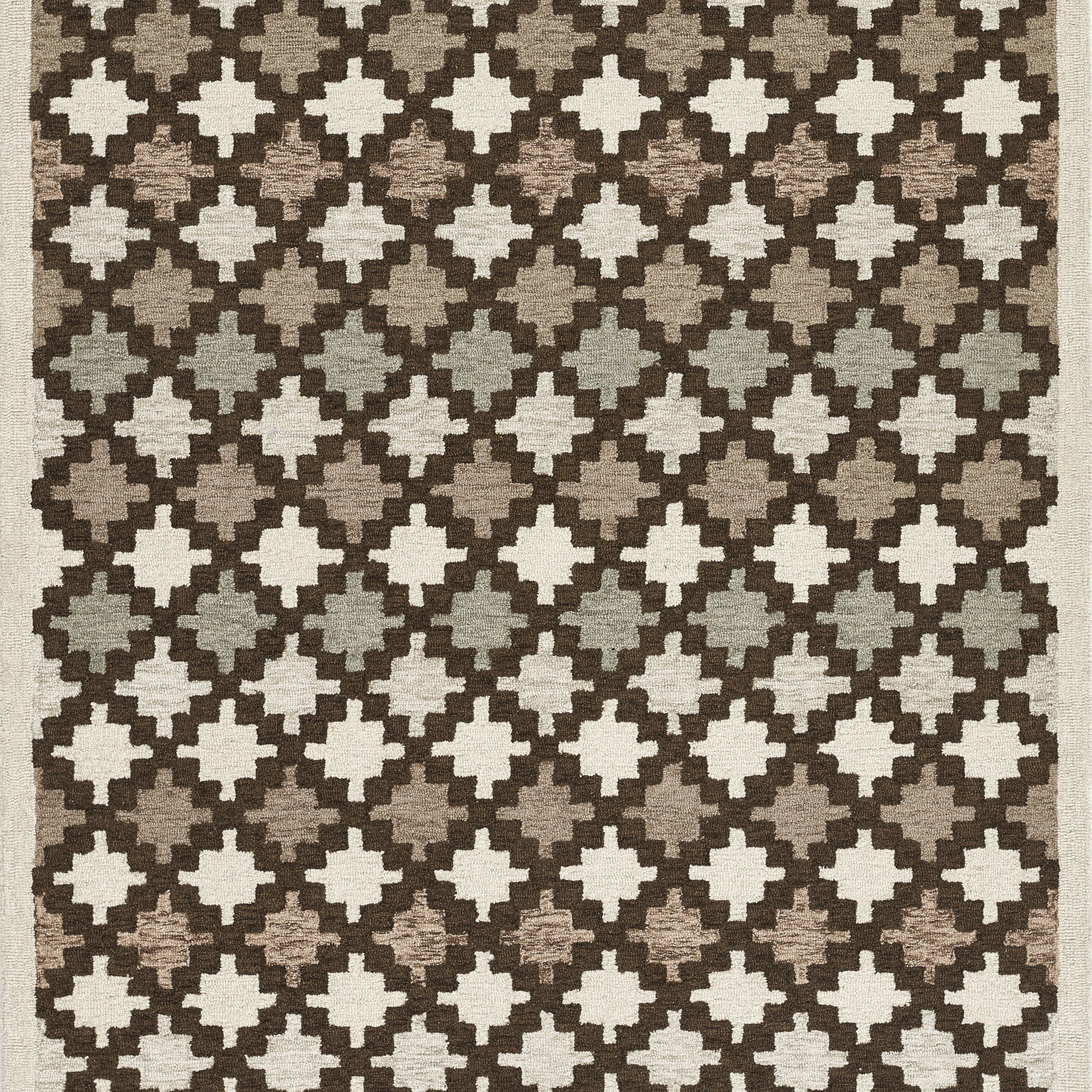 Abbott Hand Tufted Wool Tan Rug, Rectangle 8' x 10'