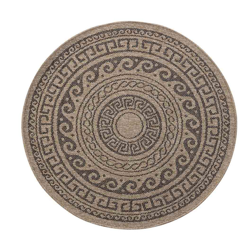 Rinu Geometric Area Rug, Round 120cm