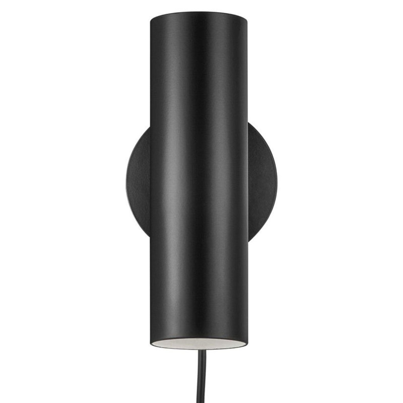 LED Flush Mounted Sconce, Black