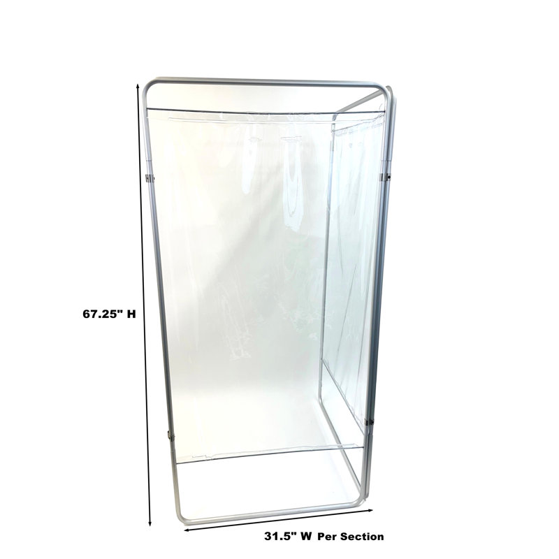 Omnimed 3 Section Modular Office Partitions- Build Out & Connect Unlimited Modules
