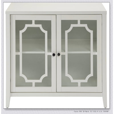 Console blanche avec 2 portes