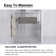 60 In. W X 76 In. H Single Sliding Frameless Shower Door