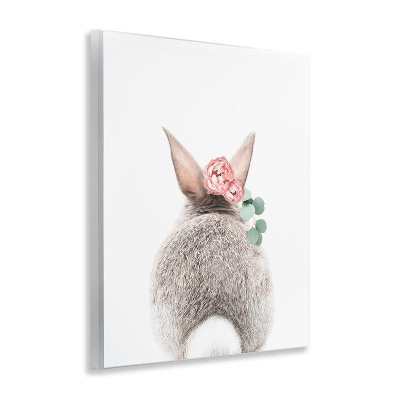 "Floral Bunny Tail Side", art mural par Sissi et Seb