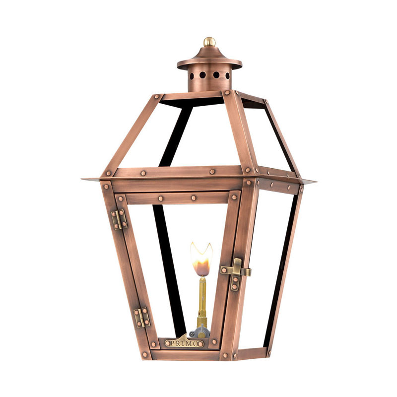 Orleans 27" Copper and Clear Glass Outdoor Lantern