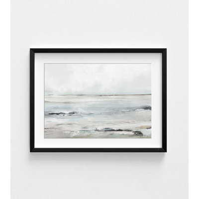 Art abstrait plage abstraite: paysage de Sandybay