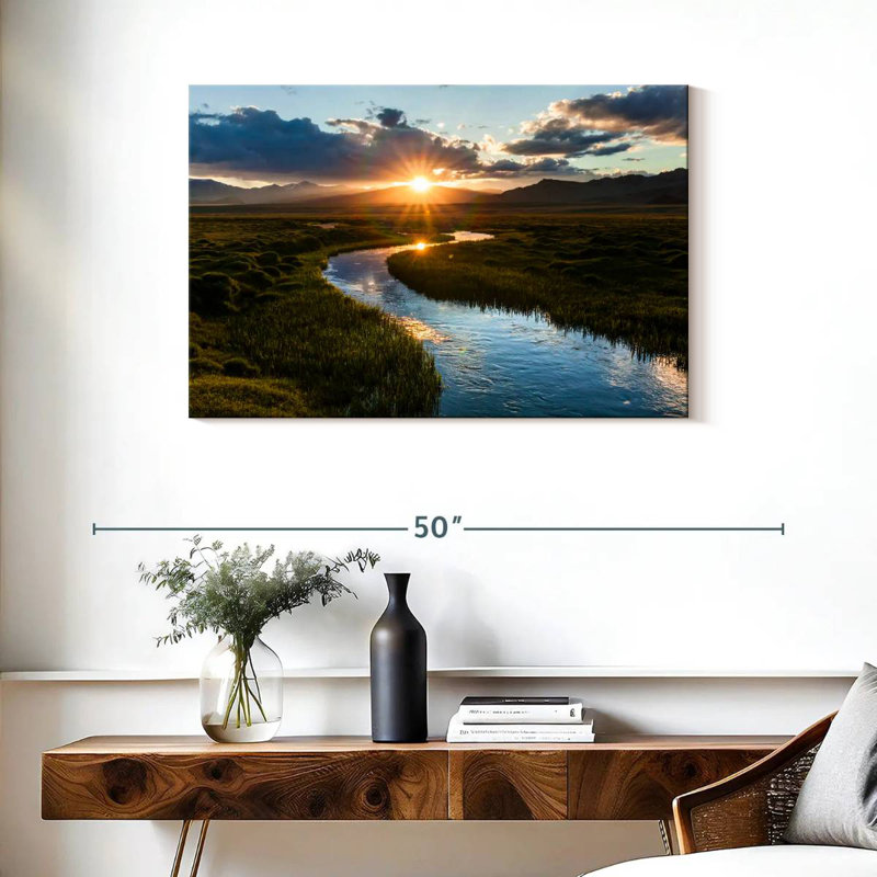Alvord Sunset Stream, H 24 po x l 36 po