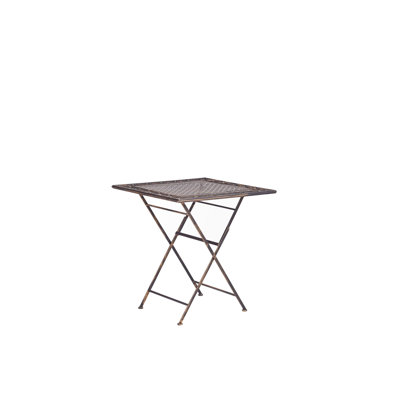 Delphos Square Metal Outdoor Bistro Table - 70 cm W 70 cm D