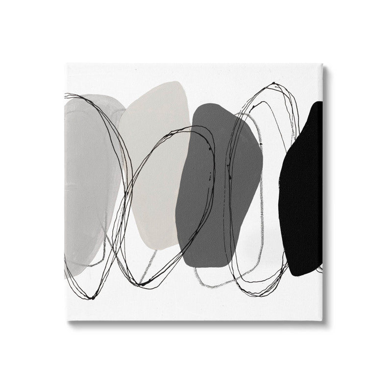"Abstract Abstract Forms Outline", art mural par Ruth Fromstein, H 17 po x l 17 po x P 1,5 po