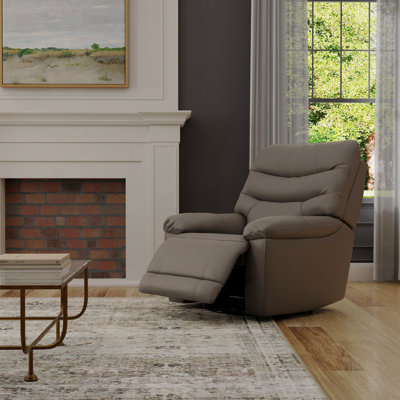 Fauteuil oscillant pivotant avec fonction inclinable et repose-pieds manuel dans le ciel d'Oslo