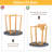 Side Table For Living Room End Table - For Sofa And Bedside Round Nightstand Coffee Table With Sturdy Bamboo Legs-1404822354-1390045776