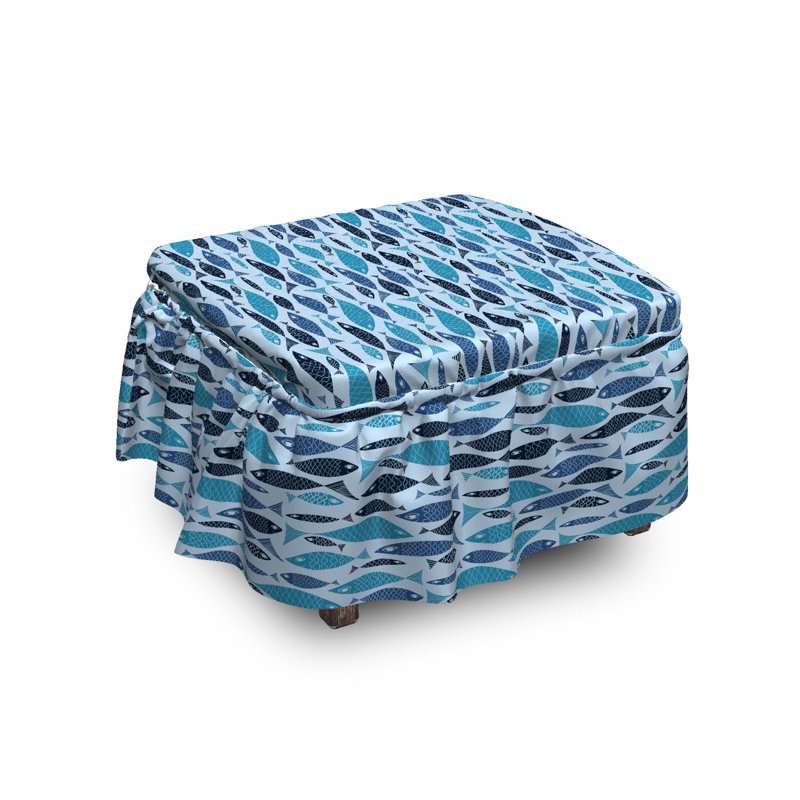 Housse pour repose-pieds de poisson graphic