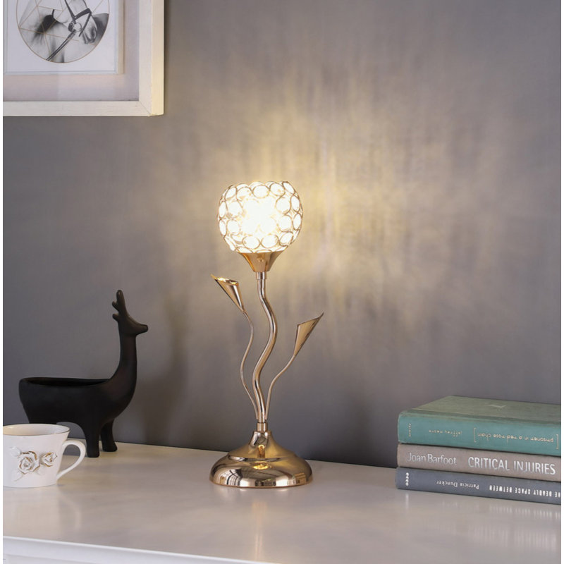 Lampe de table dorée 14 po Atzel