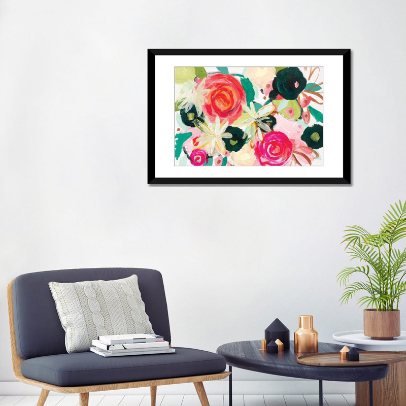 «Deborah's Générosité», impression sur toile, Papier d'art encadré noir, H 24 po x l 32 po x P 1 po, Blanc