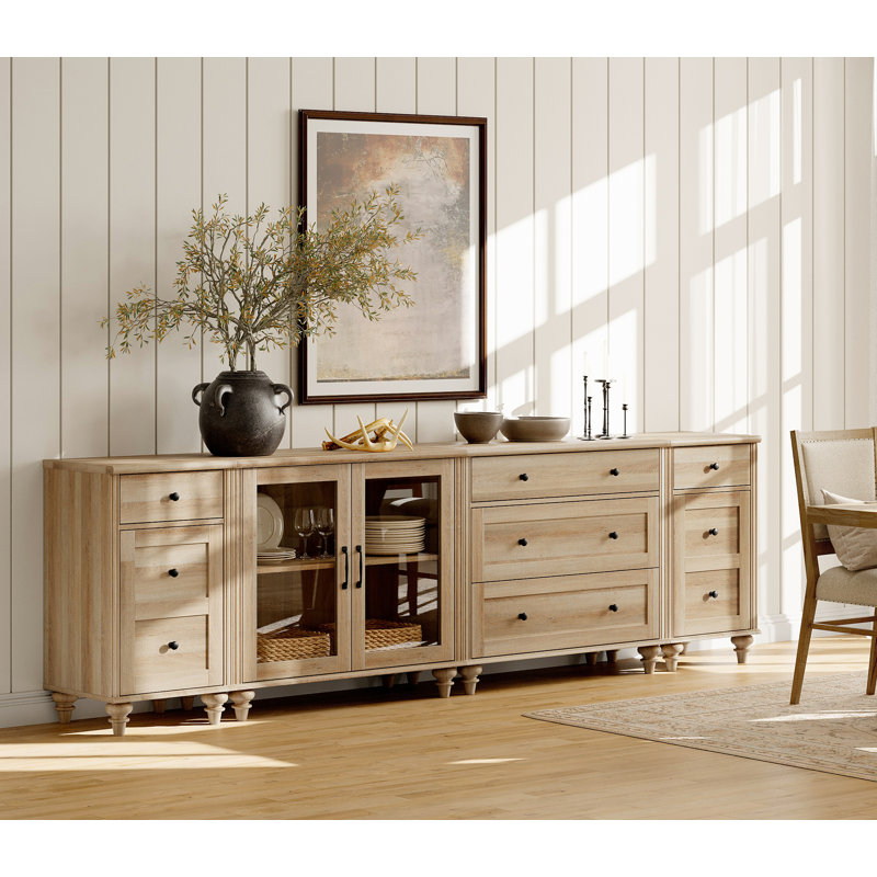Abinaash 100.8 " W Sideboard, Oak
