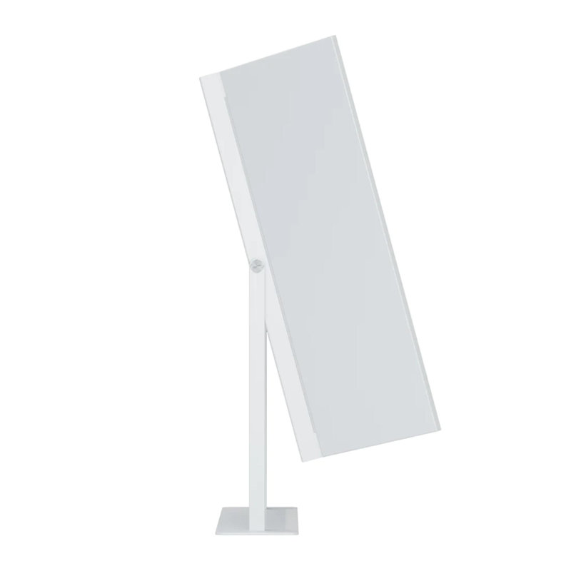 Lavish Tri Tone 360 Degree Tilt Vanity Mirror with Stand, Multiple Viewing Angles Desk Mirror, White