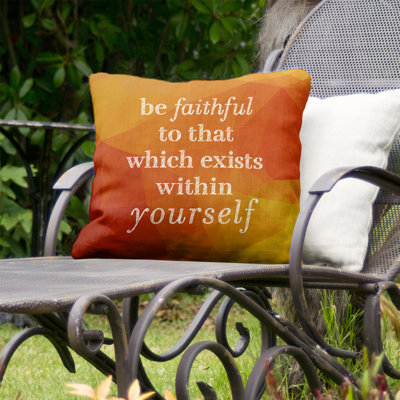 Outdoor Reversible Throw Pillow