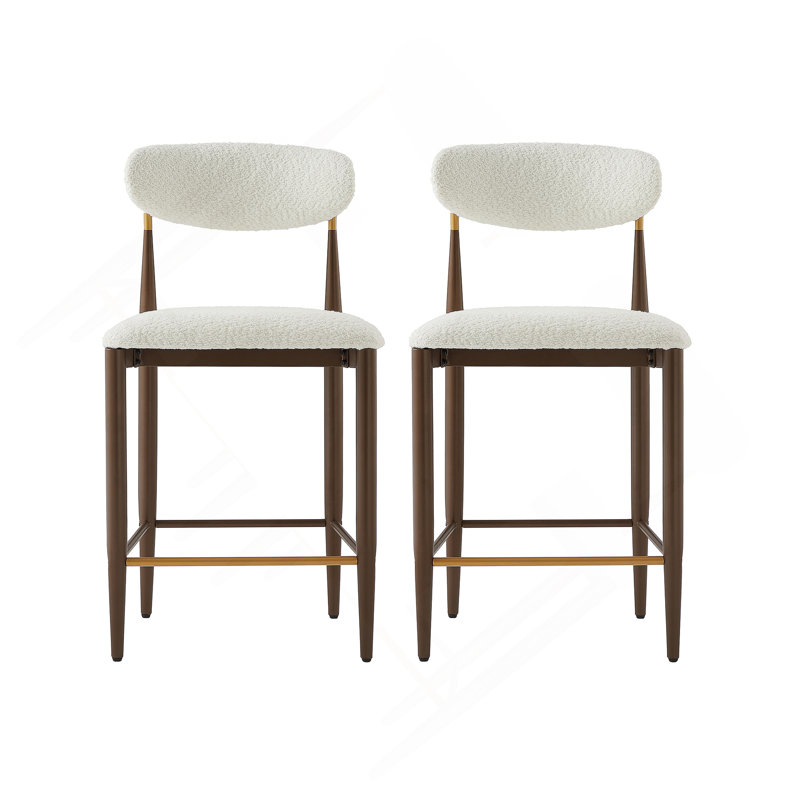 Ensemble de 2 tabourets de comptoir sans accoudoirs