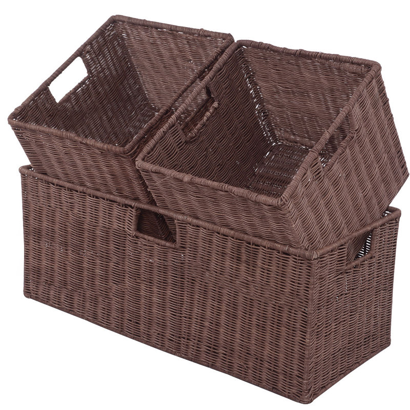 Gracie Oaks Wicker Box