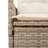 Vidaxl Reclining Garden Sofa Beige PE Rattan Two-Seater-116119958-116119962