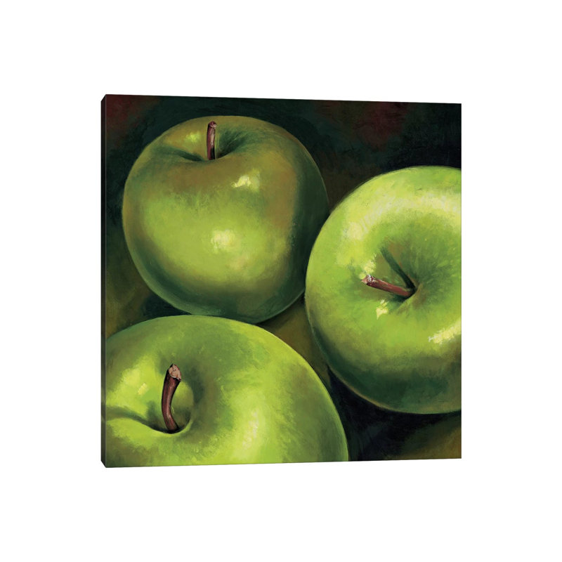 Mele Verdi by Stefania Mottinelli - Wrapped Canvas Painting, 66.04 cm H x 66.04 cm W x 3.175 cm D