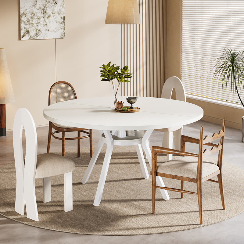 Round Metal Base Dining Table