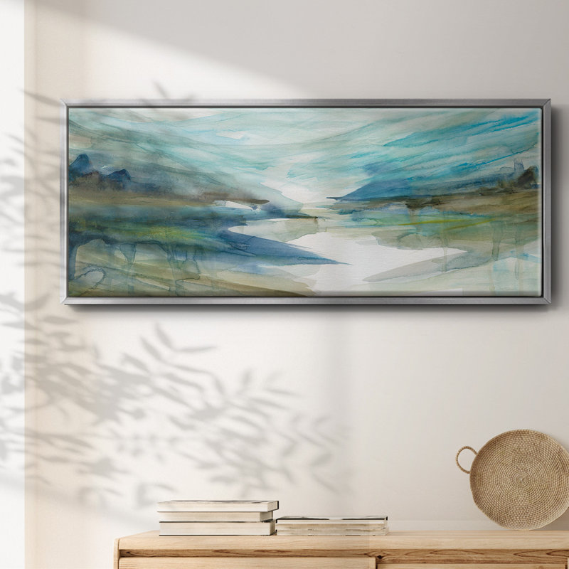 Spring Reflection II, reproduction d'art sur toile, Argent, H 8 po x l 20 po x P 1,5 po
