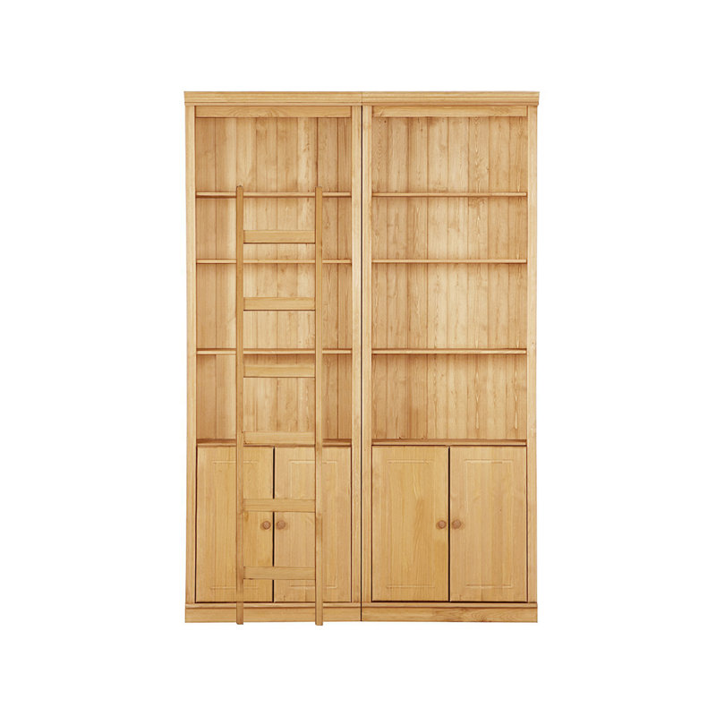 Delbis 223cm H x 148cm W Library Bookcase