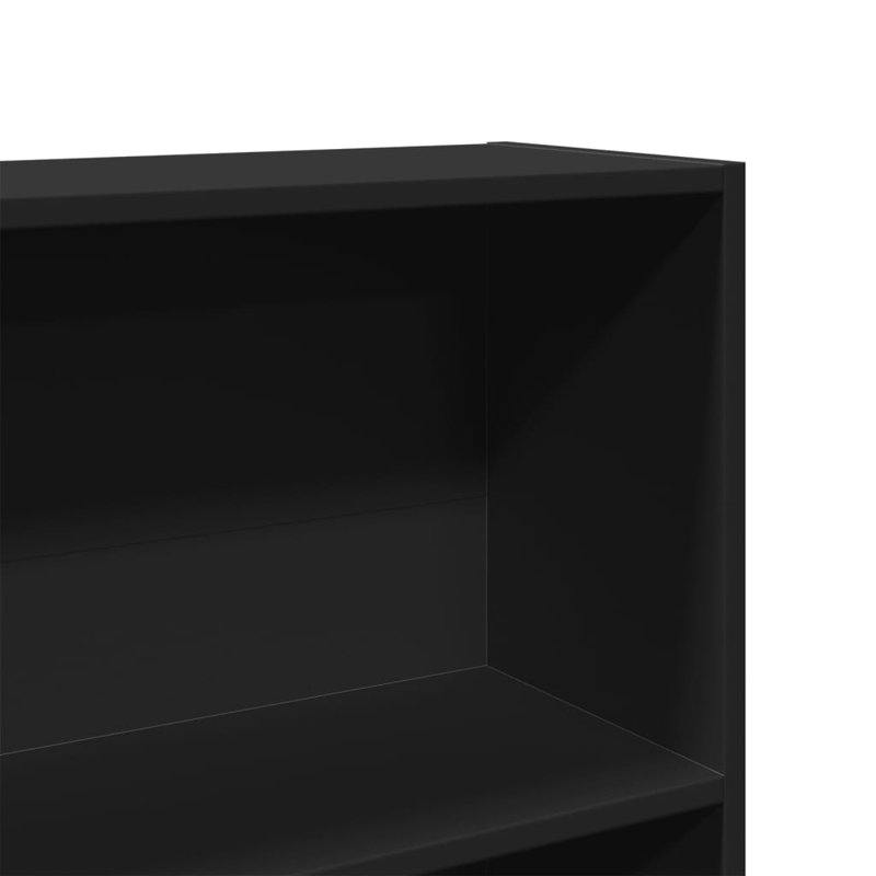 Athema Standard Bookcase, Black, (4 Shelves) 143cmH x 80cmW x 24cmD