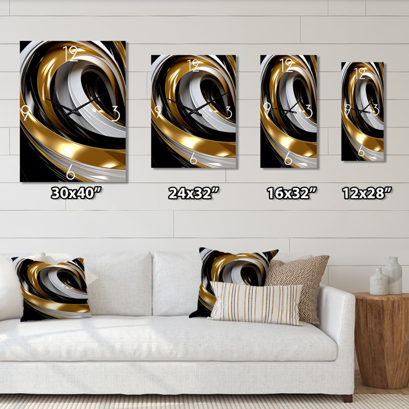 Horloge murale liquide, H 28 po x l 12 po x P 1 po