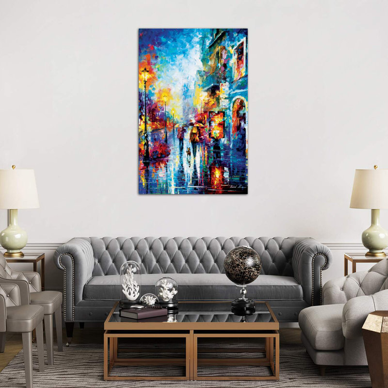 «Melody of Passion» par Leonid Afremov, reproduction d'art sur toile tendue, H 60 po x l 40po x P 1,5 po, Toile tendue