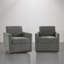 Upholstered Swivel Armchair-2056702182