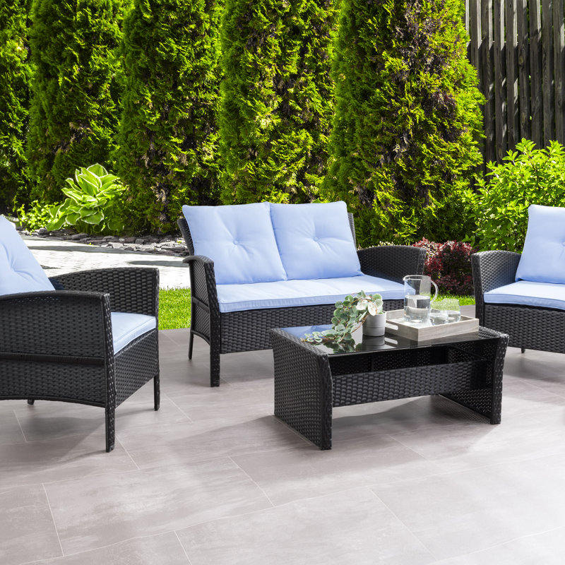 Ensemble de coussins de remplacement 7 pièces, Bleu clair