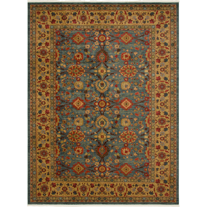 Moore Floral Indoor Rug, Rectangle 10' x 13'1"