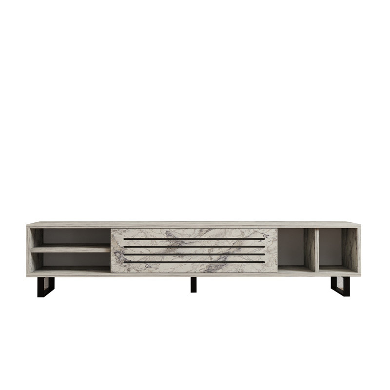 Puqa Design Unfinished TV Stand for TVs up to 70", Grey