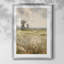 Paysage rétro - impression encadrée