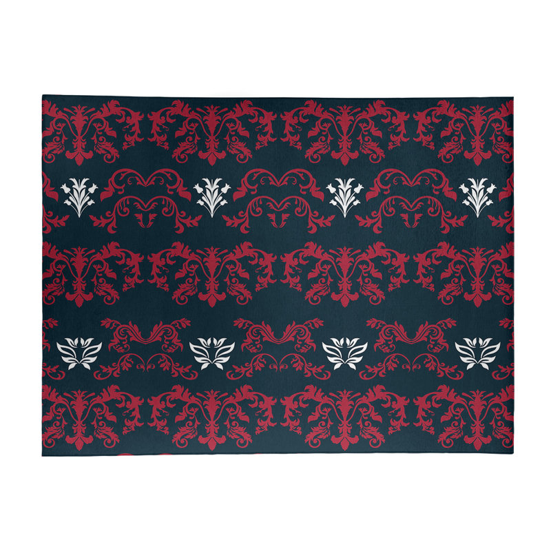 Damask Indoor Rug, Rectangle 8' x 10'