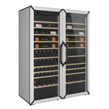 Goguette Dual Large Multi-Zone Wine Fridge – 300+ Bottle Capacity (Black)