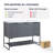 Elsye 47.2'' Single Bathroom Vanity with Ceramic Top-1827306450